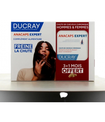 Ducray Anacaps Expert Chute de Cheveux Chronique Gélules x 90 + 30 Offerts