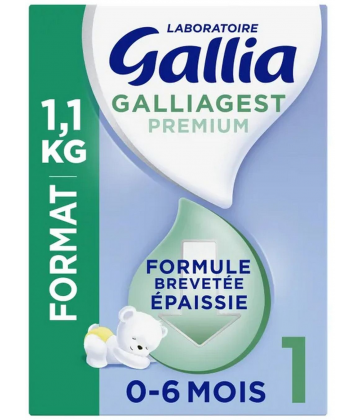 Gallia Gallagest Premium Lait en Poudre Épaissie 1er âge 1,1 kg