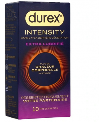 Durex Intensity Préservatifs Extra Lubrifiés x 10