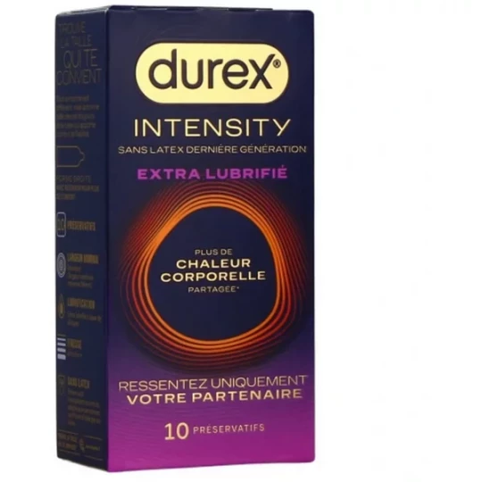 Durex Intensity Préservatifs Extra Lubrifiés x 10
