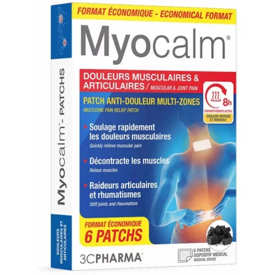 3C Pharma Myocalm Patchs x 6 