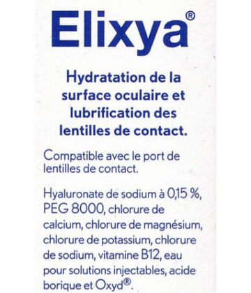 Bausch & Lomb Elixya Solution Ophtalmique 10 ml