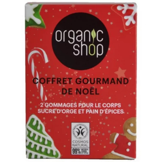 Organic Shop Coffret Gourmand de Noël Sucre d'Orge et Pain d'Épices 2 Gommages Corps - image 1