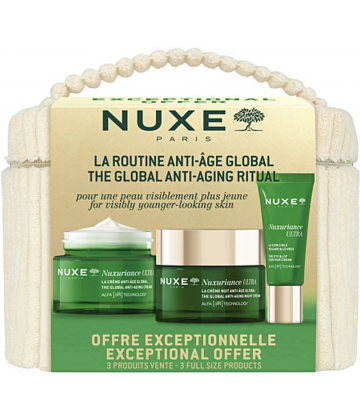 Nuxe Nuxuriance Ultra Coffret Anti-Âge Global 3 Soins + Vanity