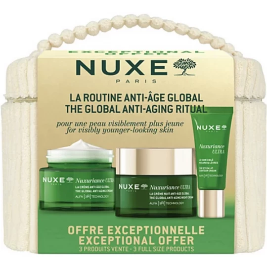 Nuxe Nuxuriance Ultra Coffret Anti-Âge Global 3 Soins + Vanity