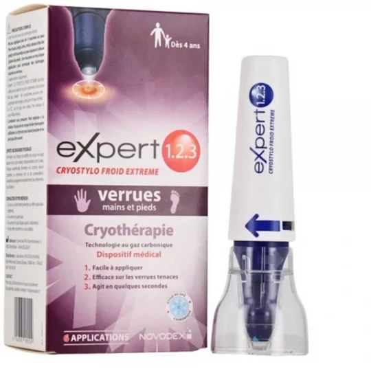 Novodex Expert 123 Cryostylo Verrues Mains et Pieds 14 ml