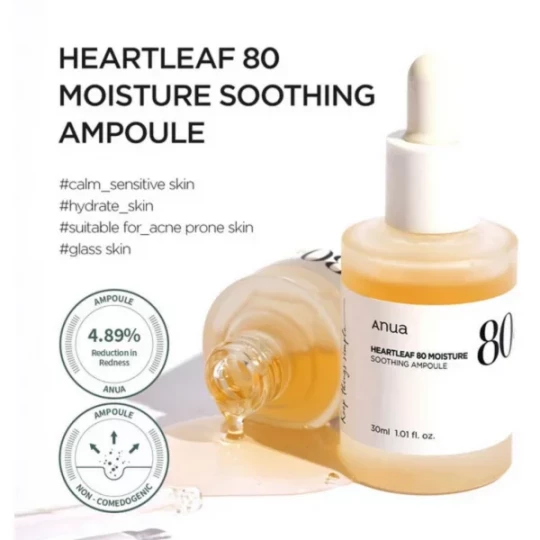 Anua Heartleaf 80 Moisture Ampoule Visage 30 ml - image 4