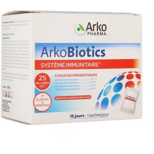 Arkopharma ArkoBiotics Système Immunitaire Sachets x 15