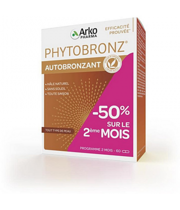 Arkopharma Phytobronz Autobronzant -50% sur le 2ème Gélules x 60