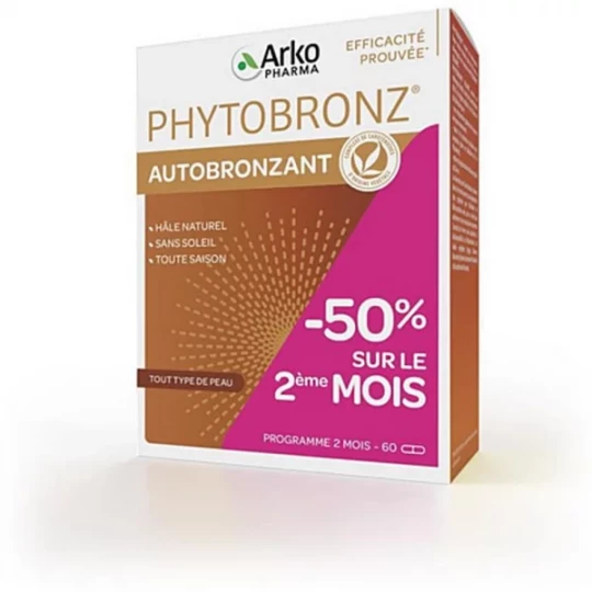 Arkopharma Phytobronz Autobronzant -50% sur le 2ème Gélules x 60