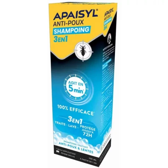 Apaisyl Anti-Poux Shampooing 3 en 1 - image 2