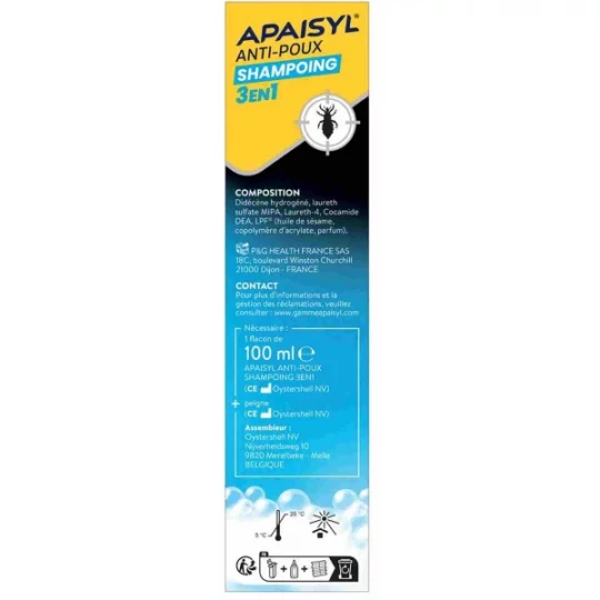 Apaisyl Anti-Poux Shampooing 3 en 1 - image 3