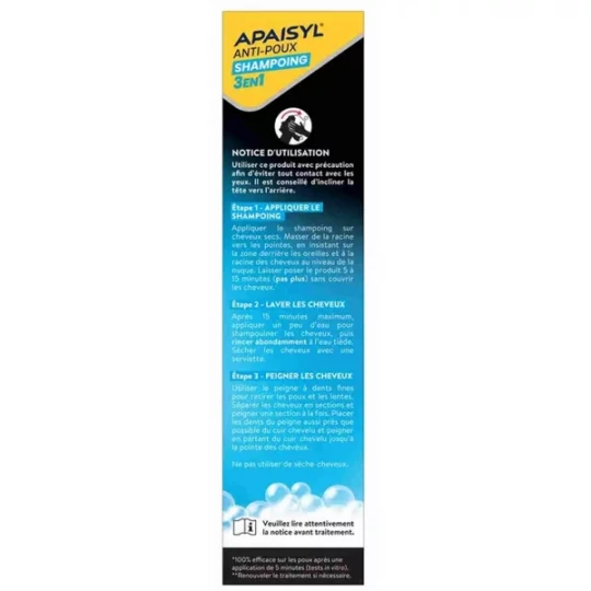 Apaisyl Anti-Poux Shampooing 3 en 1 - image 4