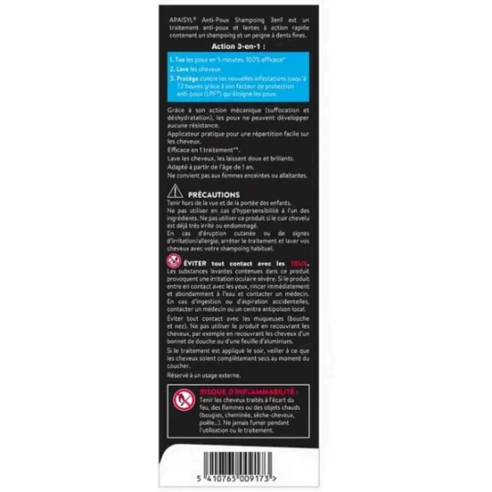Apaisyl Anti-Poux Shampooing 3 en 1 - image 7