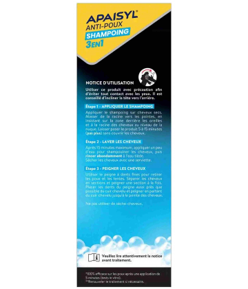 Apaisyl Anti-Poux Shampooing 3 en 1 - image 4