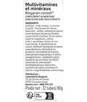Biogaran Conseil Multivitamines et Minéraux Comprimés x 20 - image 3
