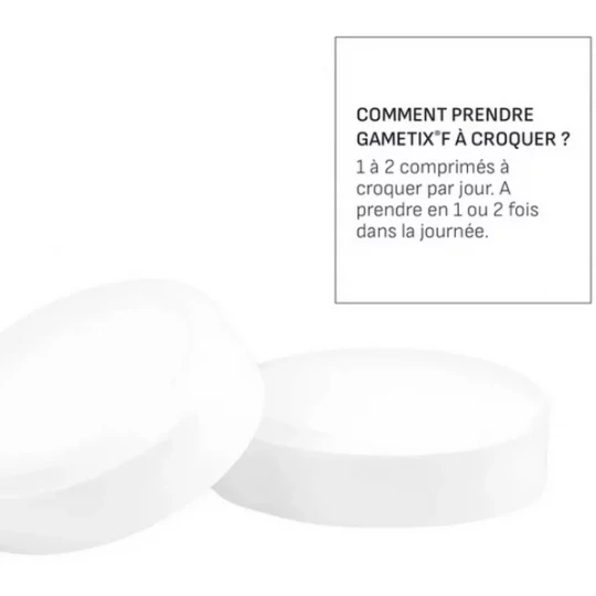 Gametix F Fertilité Comprimés à Croquer x 60 - image 3