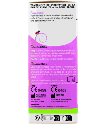 Petit Drill Sirop Toux Sèche Nourrisson Enfant 125 ml