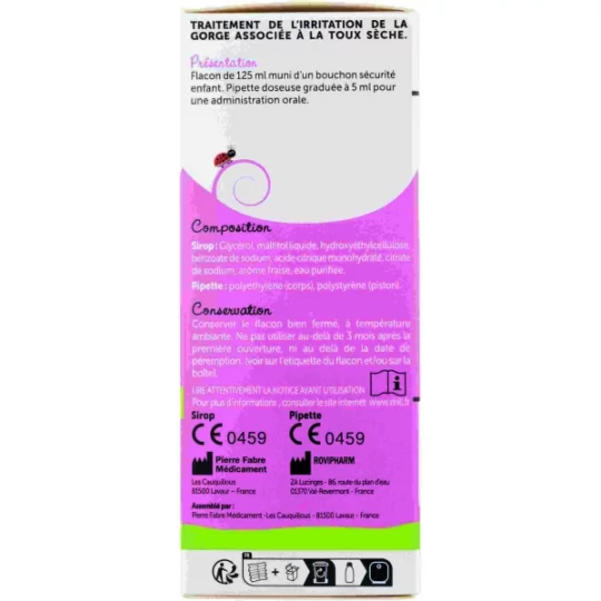 Petit Drill Sirop Toux Sèche Nourrisson Enfant 125 ml - image 3
