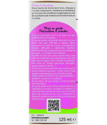 Petit Drill Sirop Toux Sèche Nourrisson Enfant 125 ml