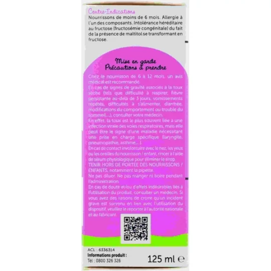 Petit Drill Sirop Toux Sèche Nourrisson Enfant 125 ml - image 5