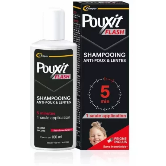 Pouxit Flash Shampooing Anti-Poux & Lentes 2 x 100 ml - image 2
