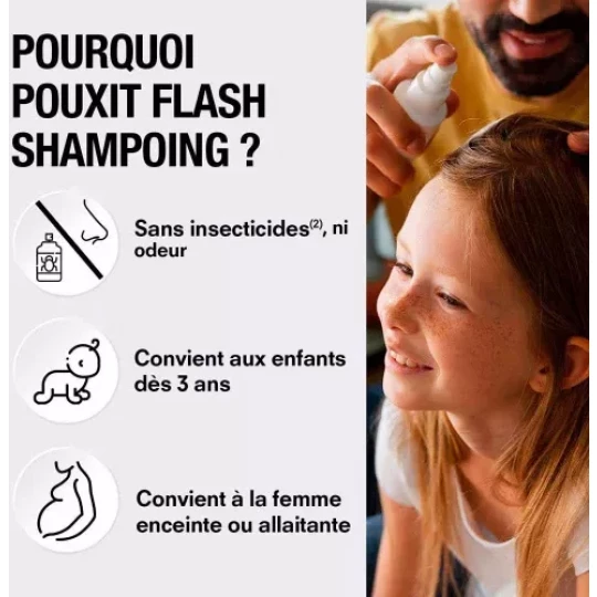 Pouxit Flash Shampooing Anti-Poux & Lentes 2 x 100 ml - image 4