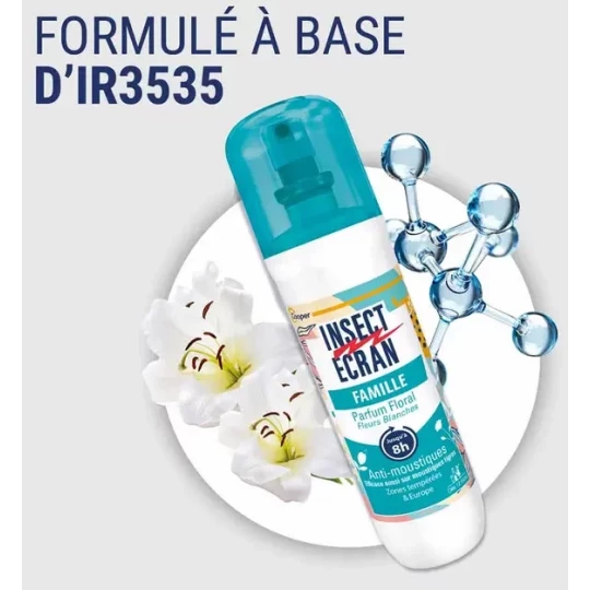 Insect Ecran Famille Parfum Floral Anti-Moustiques Spray 100 ml - image 3