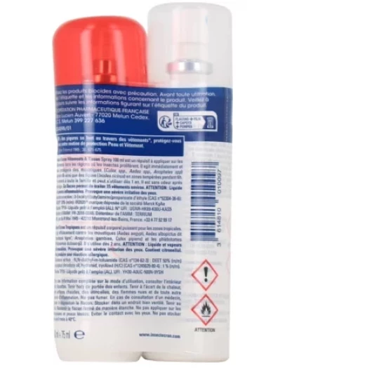 Insect Écran Tropiques Anti-moustiques Spray 75 ml + Spray Vêtements Anti-moustiques 100 ml - image 2