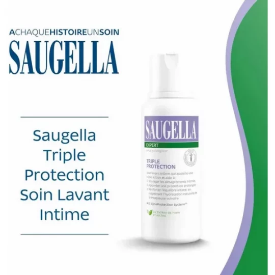 Saugella Expert Soin Lavant Intime Triple Protection Lot 2 x 250 ml - image 3