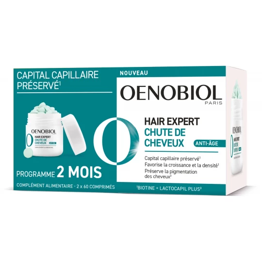 Oenobiol Hair Expert Chute de Cheveux Anti-Âge Comprimés