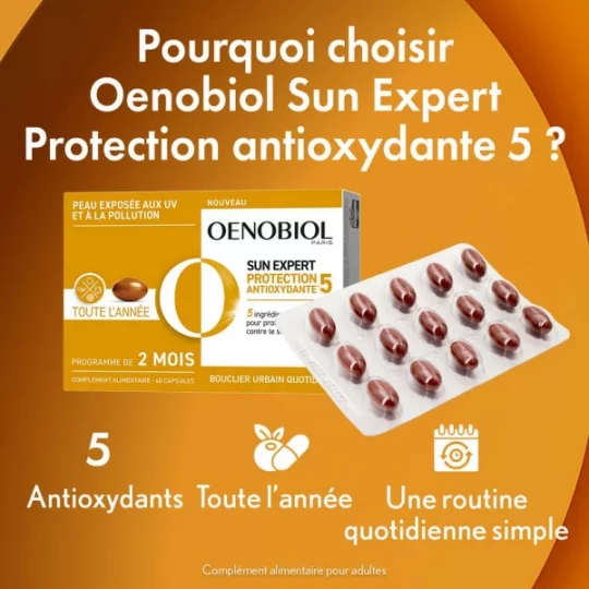 Oenobiol Sun Expert Protection Antioxydante Capsules x 60 - image 5