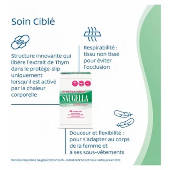 Saugella Cotton Touch Protège-Slips 2 x 40 - image 3