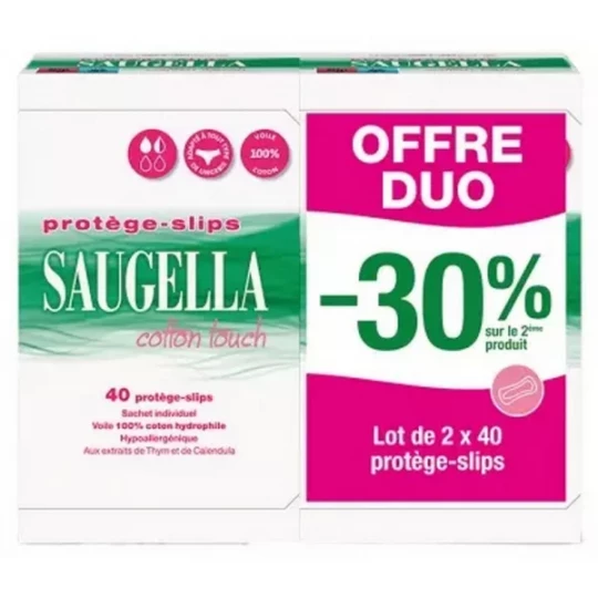 Saugella Cotton Touch Protège-Slips 2 x 40