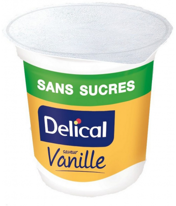 Delical Crème Dessert HP/HC Sans Sucre Vanille 4 x 200 g