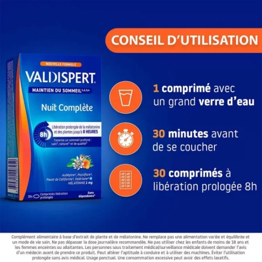 Valdispert Nuit Complète Comprimés x 30 - image 3
