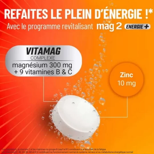 Mag 2 Énergie+ Goût Orange Pressée Comprimés x 30 - image 2