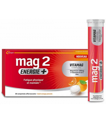 Mag 2 Énergie+ Goût Orange Pressée Comprimés x 30