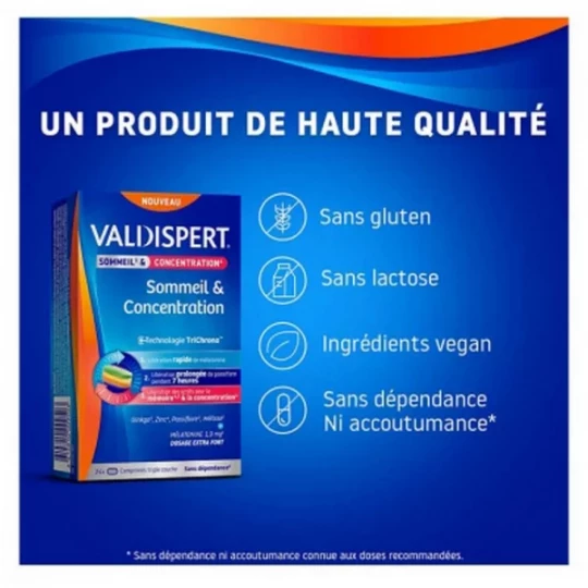 Valdispert Sommeil & Concentration Comprimés x 24 - image 3