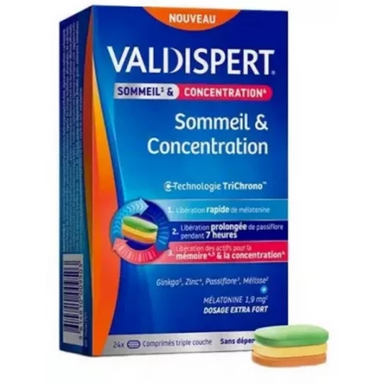 Valdispert Sommeil & Concentration Comprimés x 24