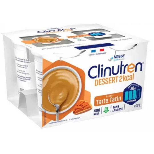 Clinutren Dessert HP / HC+ Saveur Tarte Tatin  4 x 200 g
