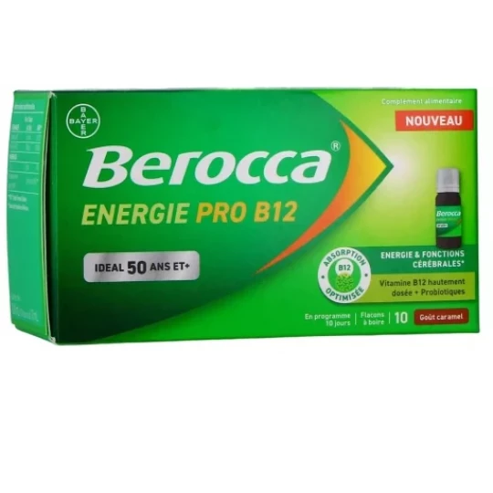 Berocca Énergie Pro B12 Flacons À Boire x 10