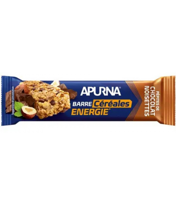 Apurna Barre Céréales Energie Chocolat Noisettes 35 g