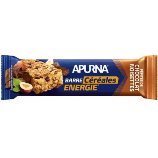 Apurna Barre Céréales Energie Chocolat Noisettes 35 g