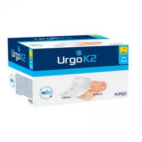 Urgo K2 Kit Bandes Compression Bi-bandes 18 x 25cm 10 cm de Largeur