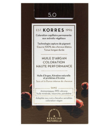 Korres Coloration Permanente Huile d'Argan