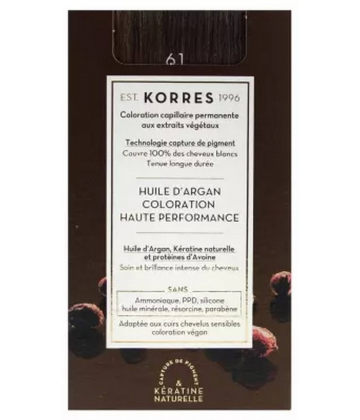 Korres Coloration Permanente Huile d'Argan