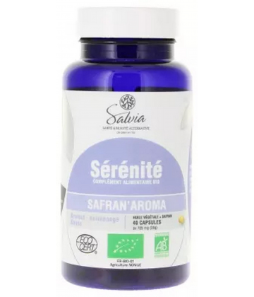 Salvia Nutrition Safran'Aroma Sérénité Bio 40 Capsules