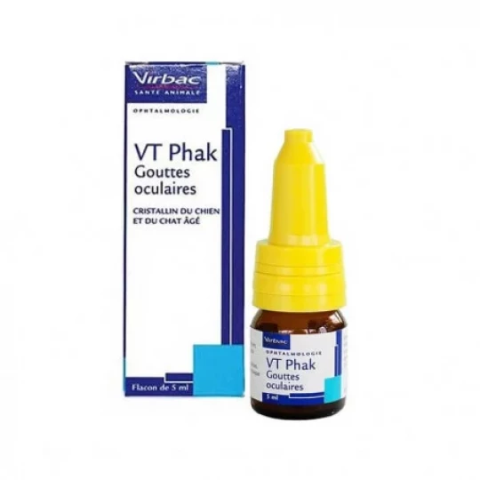 Virbac VT Phak Gouttes Oculaires Flacon 5 ml