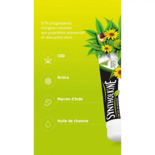 SyntholKiné CBD Gel de Massage 50 ml - image 4